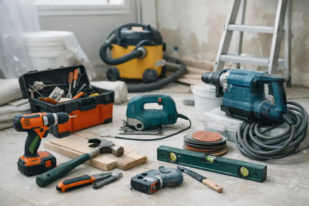 Outillage de base pour une rénovation : ce qu’on achète, ce qu’on loue
